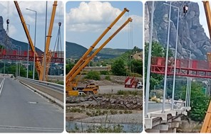 Προχωρούν εντατικά οι εργασίες στη γέφυρα Διάβας
